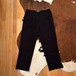 H&M Black straight Leg Trouser Dress pant